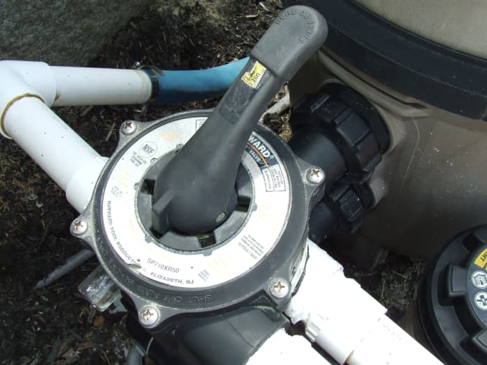 Set the diverter handle at the filter to waste when running the pump for the first time to remove any antifreeze.