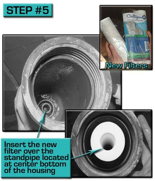Install New Water-Filter Cartridge