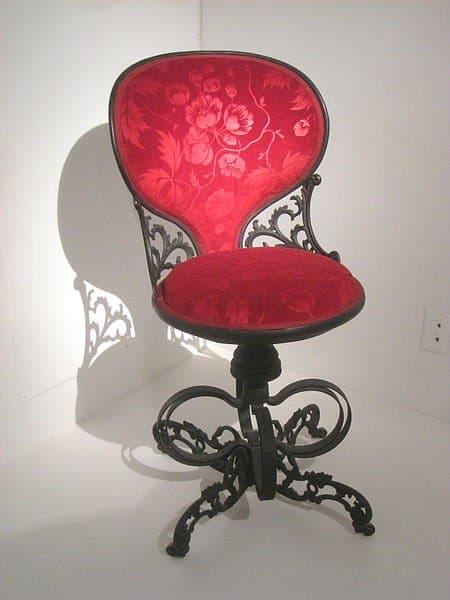 Centripetal Spring Chair, circa 1849, designed by Thomas E. Warren and exhibited at the Great Exhibition