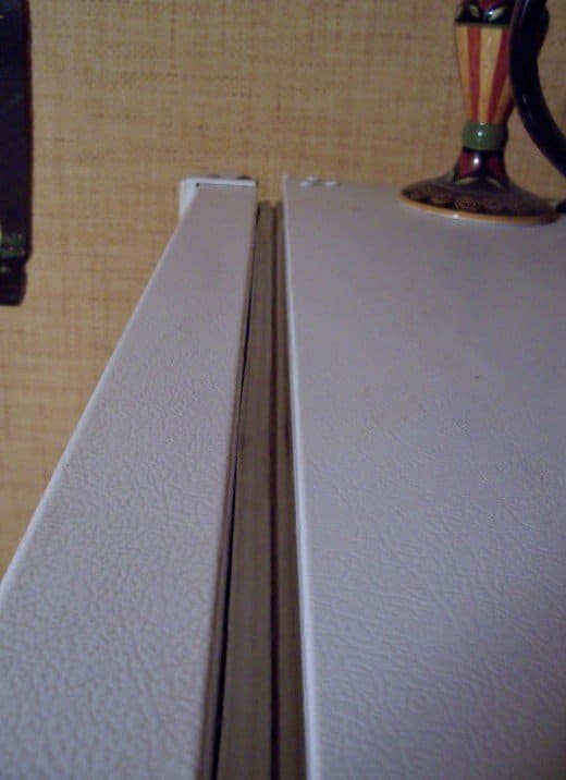 If there is a very minor gap on the door side of the gasket, this is more acceptable than where the gasket seals up against the cabinet itself. That seal must be flush all around the door.