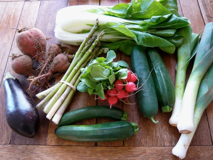 ¡Se nota que ningún insecto puso sus manos de insecto en estas verduras ecológicas!