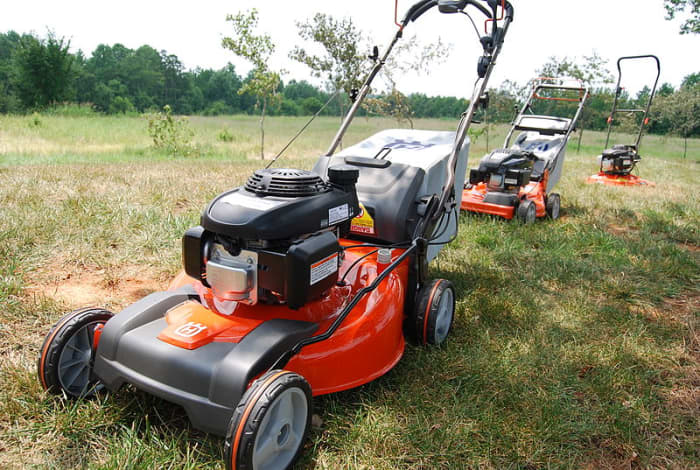 Typical rotary lawn mower