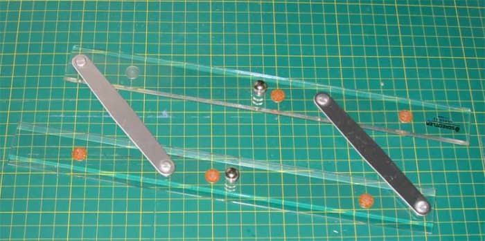 Parallel rulers are handy for drawing exact parallel lines for interior design mechanical renderings.