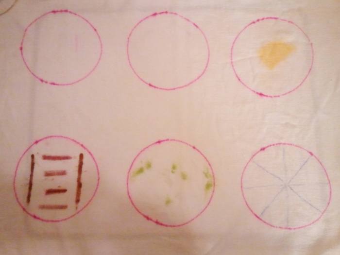 Here's the diaper that was washed in a store bought laundry detergent...Yeah, its still a mess. 