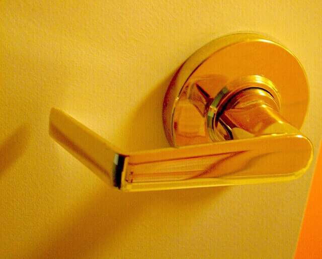 Door lever will be easier to use for the elderly people, children and when you suffer from hand injury