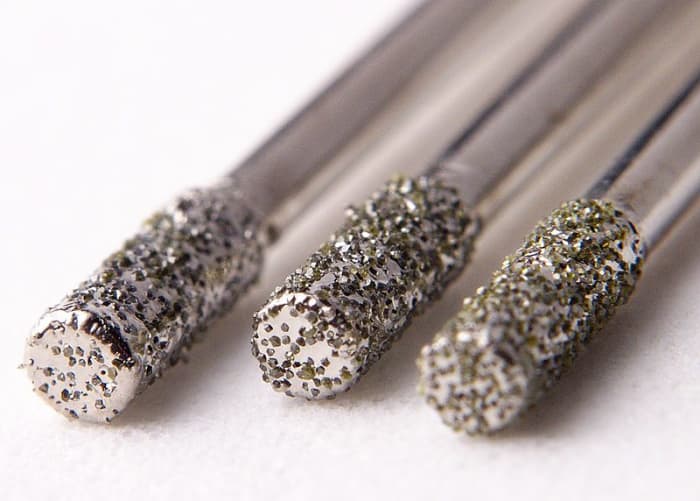 Diamond coated bits