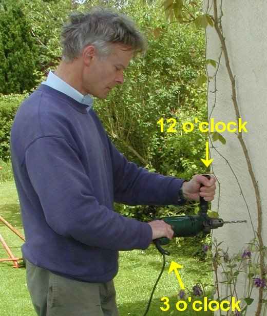 Holding a power drill correctly