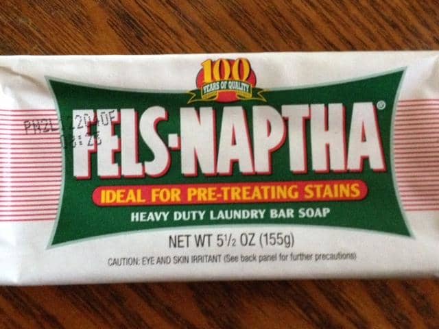 Fels-Naptha Laundry Bar Soap usually sells for $1.00 per bar and each bar makes 1 batch. Ivory bar soap can also be used instead at a cost of approximately 33 cents per bar, 1 bar to a batch. Zote is another soap that can be used for $1.00 per bar.