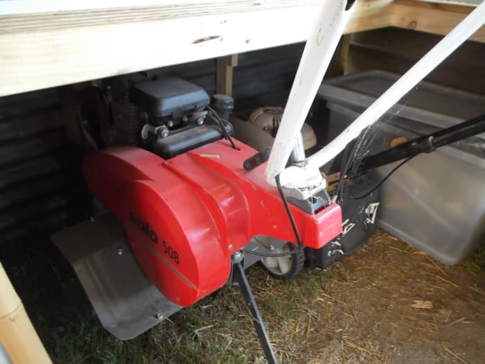 Thanks to the pigs, we retired the rotavator to the shed and no longer spend money on fuel. It helps to put nature to work when living off-grid.