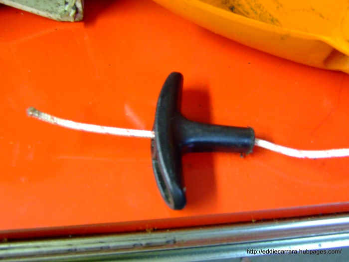 How to Replace the Pull Cord on a Stihl KM 56 RC Trimmer Dengarden