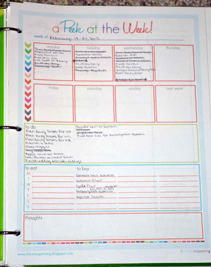Creating a plan for the week, or even just the day can help give you a sense of direction.