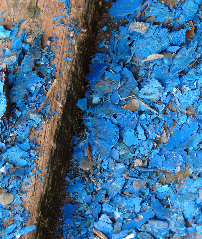 A Surface with Flaking Paint