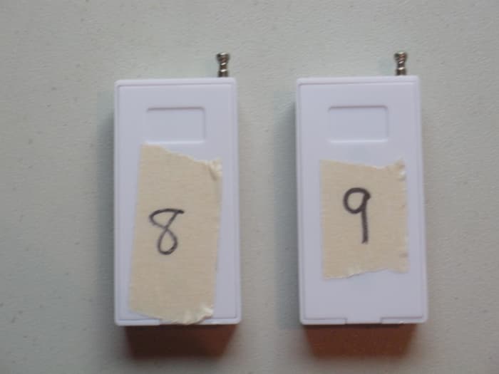Numbering the sensors helps you keep track of which ones have been programmed and makes it easier to place them around your home.