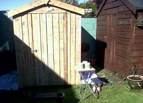 How to paint a garden shed