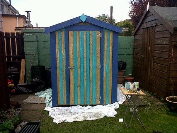 Painting a Garden Shed