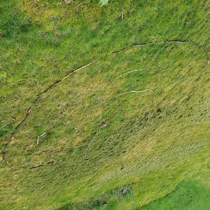 Step 5 has been rotated to show the clearest illustration of the final border of the path.