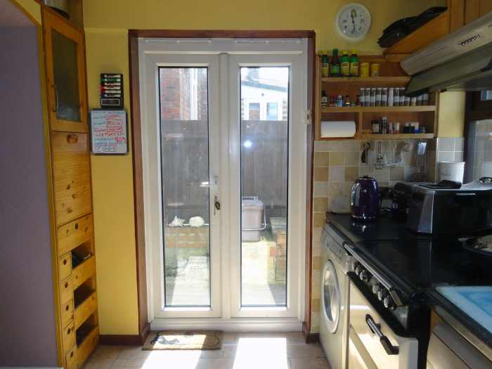 Kitchen Makeover Removing Brick Doorstep and Modifying Wall by the