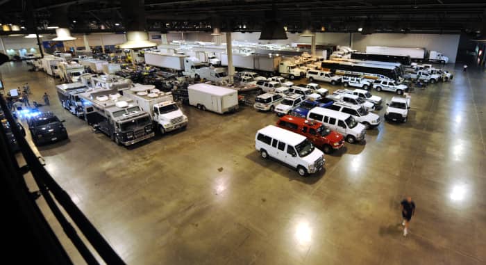 One of dozens of FEMA response facilities waiting to be deployed to the disaster zones