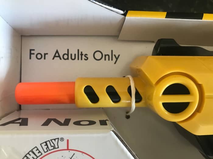 Caution: for adults only! This is a real salt gun!