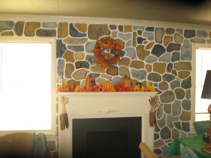 DIY Fake Stone Wall Cheap and Fun! Dengarden