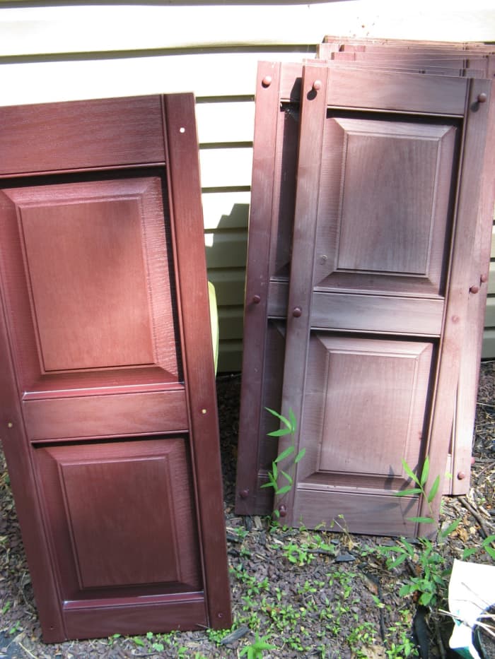 Overtime, direct sunlight fades shutters.