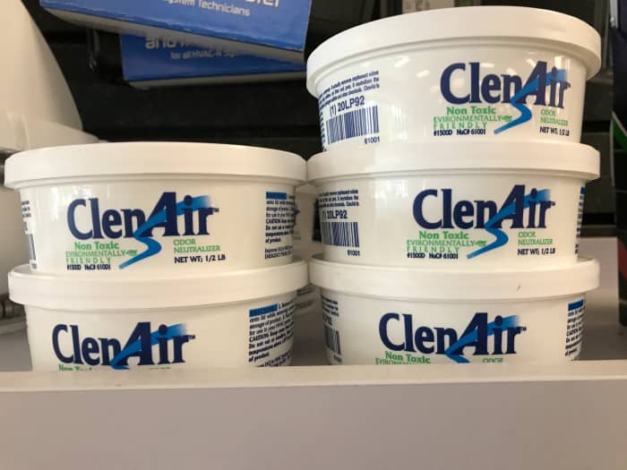 We're starting to keep a lot of this ClenAir by Nu-Calgon on had for HVAC call-outs regarding bad smells. It works very well.
