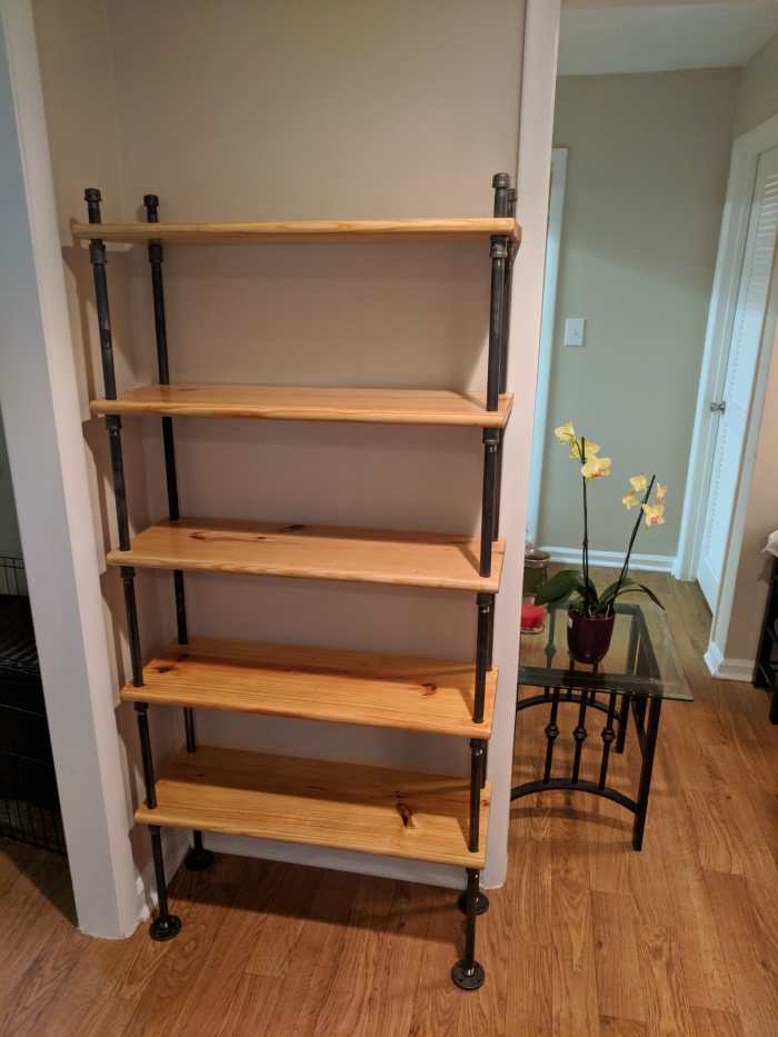 How to Build Your Own Industrial Bookshelf Dengarden