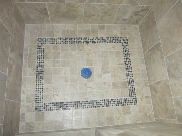 tile shower floor not sloped properly