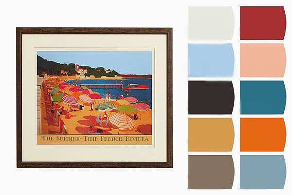Take color cues from your artwork. Art is a key element in a room that makes a highly personal statement, so it makes sense to use a favorite piece as the muse for your room’s color palette.