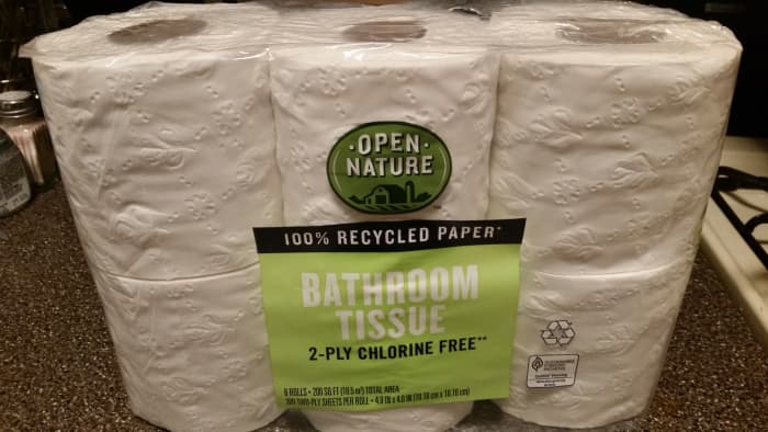t's not what you think! This is TP that is made from recycled paper (not previously used toilet paper).