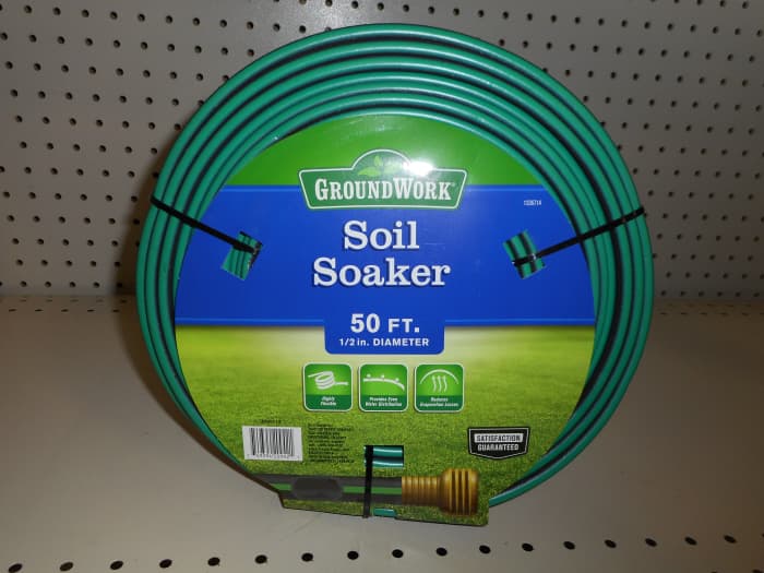 This is one option for watering your garden well after fertilizing. A large area can be covered in a controlled manner by stretching a couple drip hoses out.