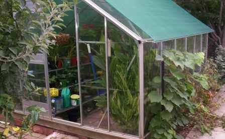 A small greenhouse in a private garden of Australia.