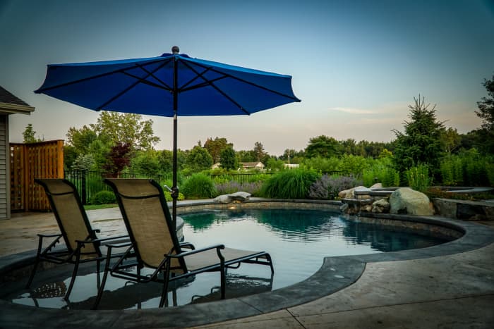 Take your pool to the next level by including plants that can soften the hard edge of the surrounding patio and pool coping.