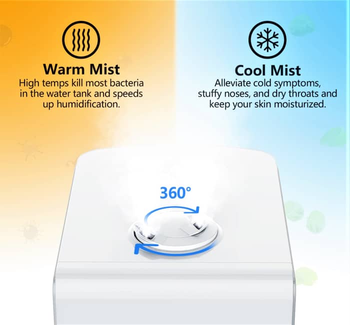 Review 5.5L Elechomes Warm & Cool Mist Humidifier SH8820 Dengarden