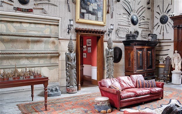 The interiors of Clandeboye, Ireland are still decorated with the treasure of Frederick Hamilton-Temple-Blackwood, one of the last Viceroys of India