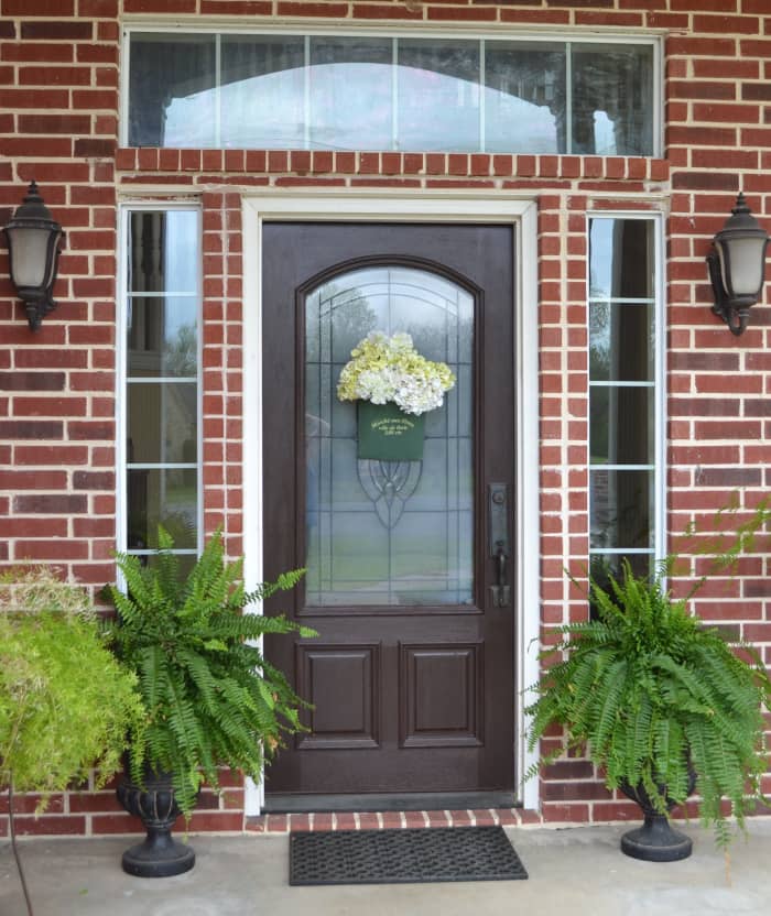 After more than four years of hot Texas sun, I'm extremely pleased that the color and overall finish of this door has not faded, peeled, or weathered.