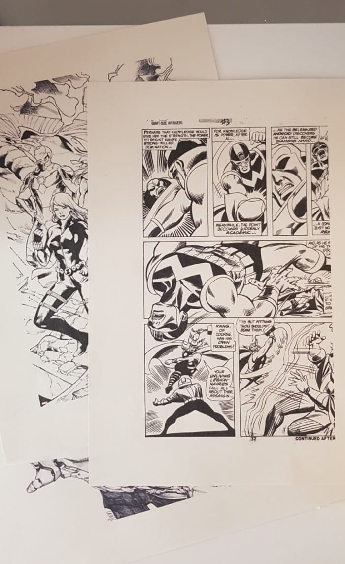 My daughter really likes Avengers serials, so I went online and printed out some nice Avengers comics for my decoupage project.