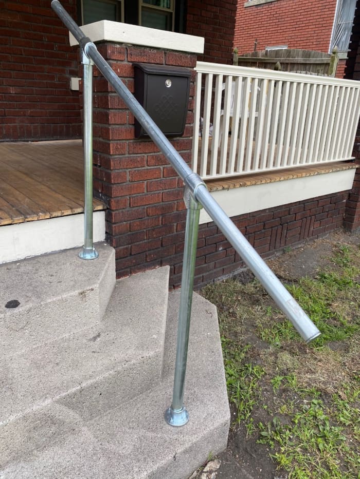 How to Build a DIY Exterior Steel Handrail and Save a Bundle - Dengarden