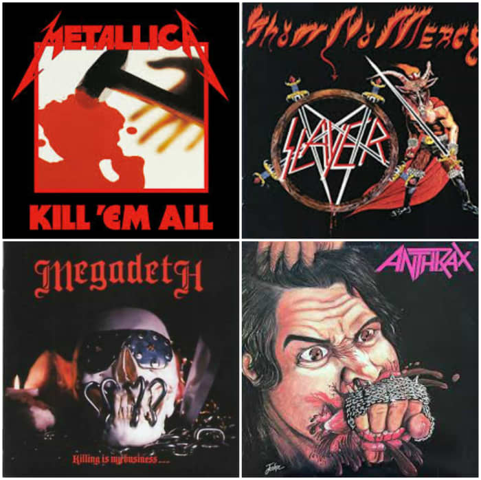 Ranking the Debut Albums of Thrash Metal's "Big Four" Spinditty