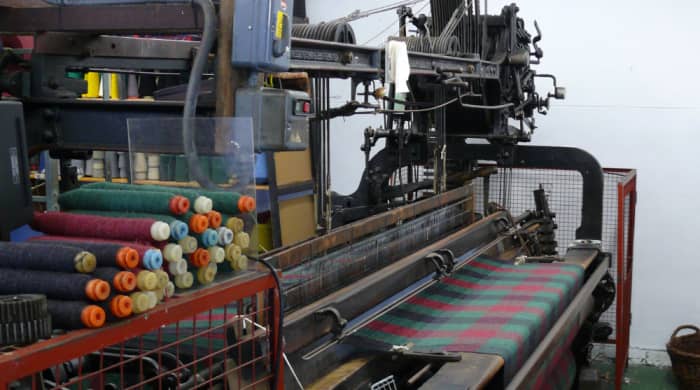Manufactured rugs are made on power looms that cut the time in more than half of hand made versions.