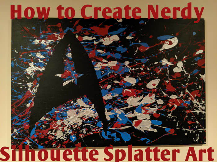This guide will show you how to create silhouette splatter art based on some of your favorite fandoms.