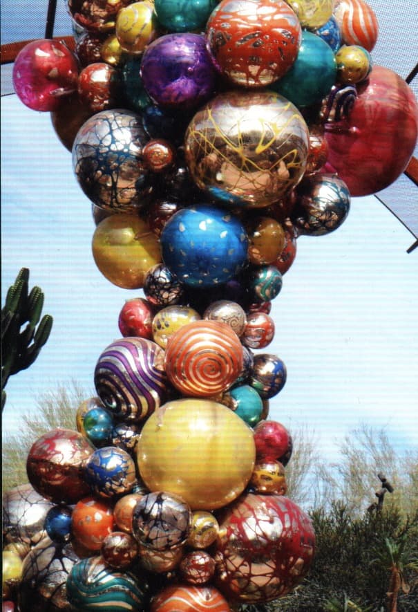 Chihuly Desert Glass Sculptures at the Phoenix Botanical Gardens