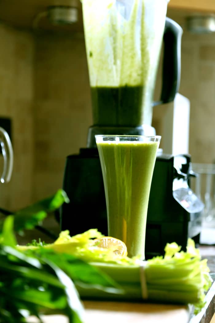 Green smoothies provide an easy way to add loads of raw greens, vegetables and fruits to your diet, which is a great way to bring your blood sugar back to normal.