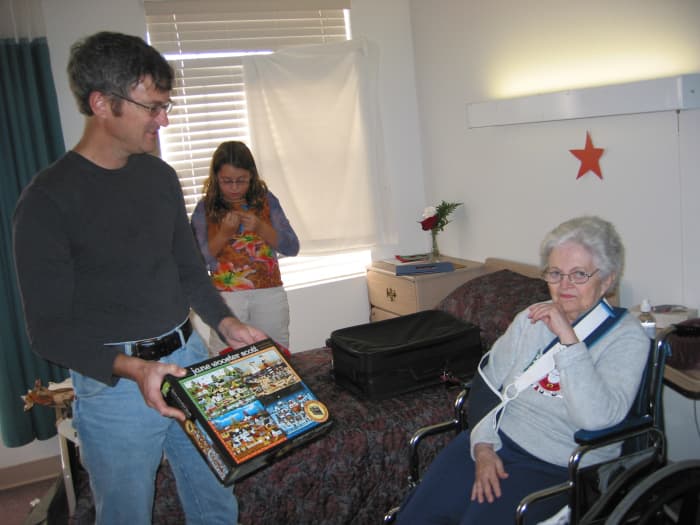 Advanced Alzheimer's may begin gradually, or with a traumatic event which leads to a person needing 24 hour medical care.