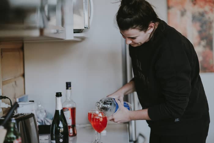 Women have less acetaldehyde dehydrogenase and glutathione than men and experience hangover side effects more heavily.