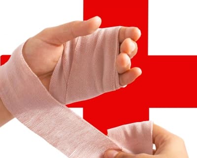 Applying pressure to a wound helps to stop bleeding, but kaolin and zeolite may speed up the process.