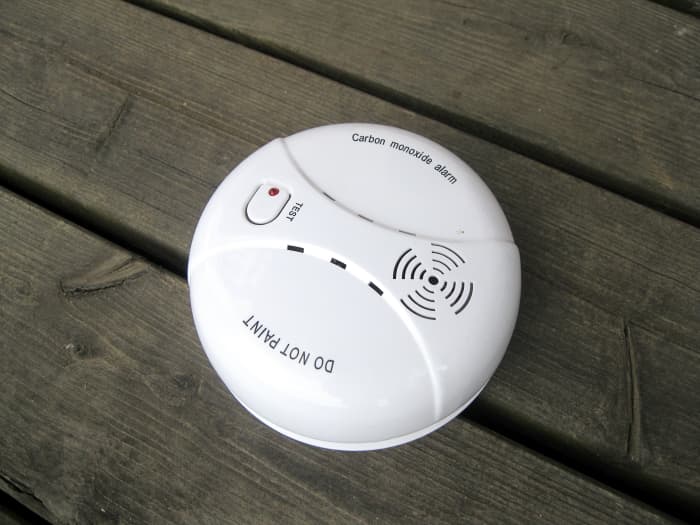 A carbon monoxide detector and alarm