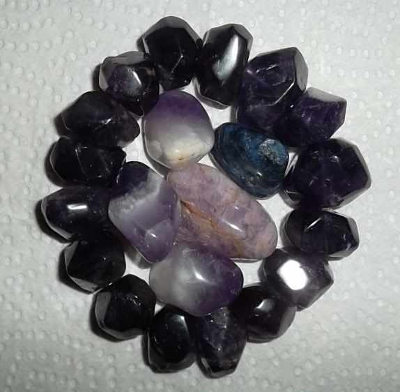 Amethyst is a violet variety of quartz. The ancient Greeks believed that wearing it protected one from becoming intoxicated