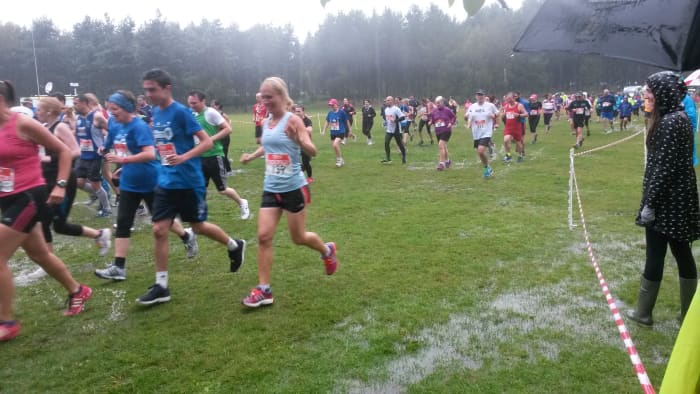 Stick to cross country running initially as it will reduce the stresses and strains of pounding the pavement in your return from a leg fracture