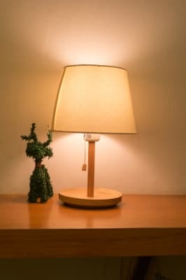 Ever noticed how hotels often have very low lighting? There's a reason for it. Bright light stimulates the cerebral cortex, or "thinking part" of your brain and can keep you awake. Low lighting has the opposite effect and helps you get to sleep